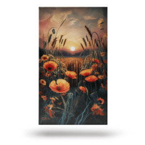 Obraz Słońce Zachodzące nad Polami Pszenicy