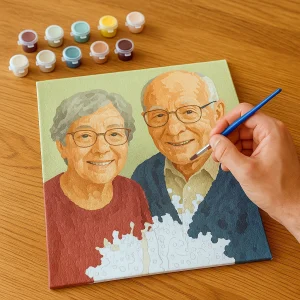 Alternative view of Obraz do Malowania po Numerach ze Zdjęcia – Personalizowany Zestaw DIY