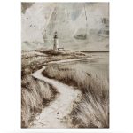 Obraz do Salonu "Biała Ucieczka"