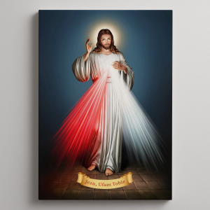 Obraz na płótnie „Jezu, ufam Tobie” – obraz religijny na blejtramie